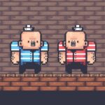 2 Player Red Blue Pirates