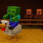 Chicken Jockey hidden lava chicken